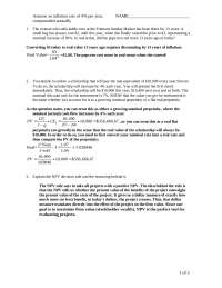 Business Finance - Midterm Exam Questions | FIN 350 - Docsity