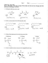 Exam 3 Questions with Solutions - Organic Chemistry | CHEM 239 - Docsity