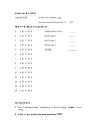Exam 2 Questions with Answers - General Chemistry | CHEM 162 - Docsity