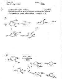 Exam 2 with Answer Key - Organic Chemistry | CHEM 239 - Docsity