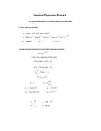 Mechanical Engineering Problem Solving - Linearized Regression | MECH ...