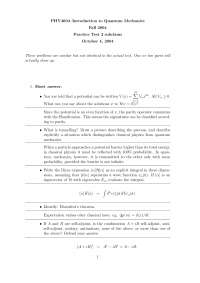 Introduction to Quantum Mechanics - Practice Test 2 Solutions | PHY ...