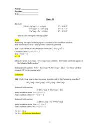 Quiz 3 with Answer - General Chemistry | CHEM 152 - Docsity