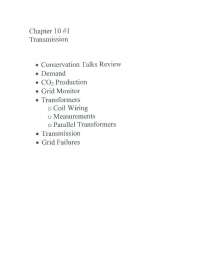 Notes on Transmission - Power Systems | ECE 461 - Docsity