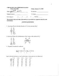 Midterm Exam Questions with Answers - General Chemistry | CHEM 162 ...
