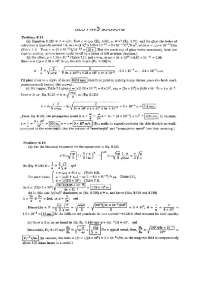 Homework 2 Solutions - Electromagnetism | PHYS 323