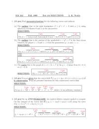 Exam 4 with Solution for Calculus III | MA 242 - Docsity