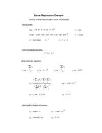 Notes on Linear Regression - Mechanical Engineering Problem Solving ...