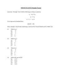 34 MCQs for Exam 2 - Mechanical Engineering Problem Solving | MECH 102 ...