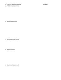 3 Questions on Carbonyl Group - Organic Chemistry | CHEM 2536 - Docsity