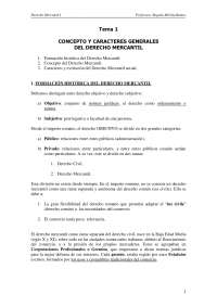 Derecho Mercantil I
