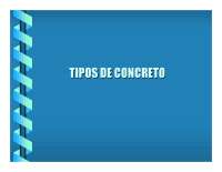 Tipos de Concretos