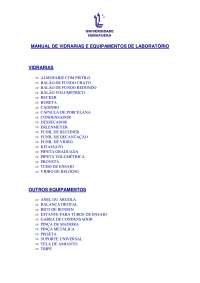 Manual de Vidrarias e Equipamentos de Laboratório