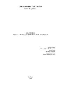 Físico-Química e a Condutividade