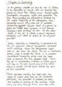 Handwritten Study Notes - Weather and Climate | ATMO 201