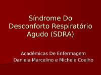 Síndrome do desconforto respiratório agudo (SDRA)