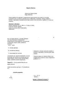 Experimento de Medição de Tensão e Corrente em Circuitos Bipolo Ôhmicos