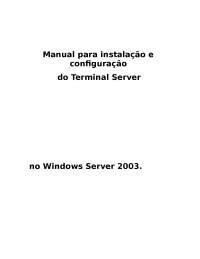 Manual do Terminal Service