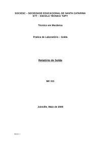 Relatório de Solda
