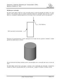 Desenho Assistido por Computador: Solidos por Revolução - Parte 1