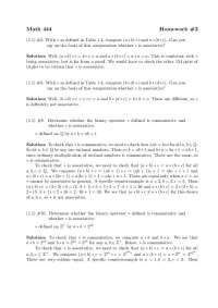 Analysis of Binary Operator ∗ for Different Definitions and Associativity