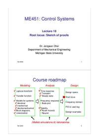 Root Locus: Sketch of Proofs for Control Systems