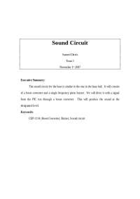 Lecture Notes on Sound Circuit - Senior Design | ECE 480
