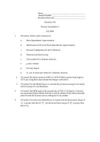 Practice Exam 3 | Quantum Chemistry | CEM 483