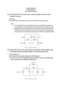 ECE 202 Fall 2007 Homework No. 4: Mesh Analysis and PSpice Simulation
