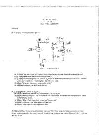 Circuits and Systems II - Homework 7 Solutions | ECE 202