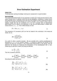Solved Problems on the Error Estimation - Experiment | ME 412
