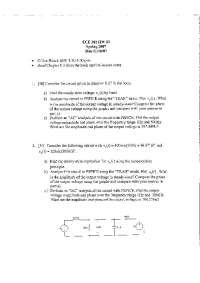 Homework 2 with 2 Practice Problems on Circuits and Systems II | ECE 202