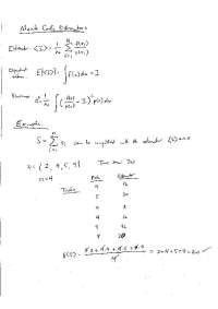 Monte Carlo Estimators - Handwritten Notes | ECE 512