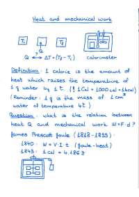 Heat and Mechanical Work - Thermodynamics and Modern Physics | PHY 215