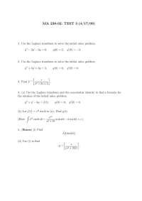 5 Questions for Test 2 - Applications Differential Equations | MA 238