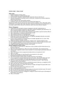 Final Exam Study Guide - Advanced Operating Systems | CS 690