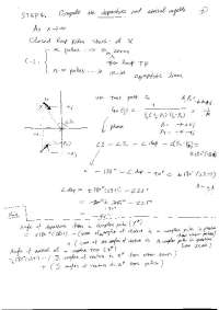 Departure and Arrival Angles - Control Systems - Handout Notes | ME 451