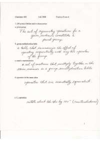 Questions for Exam of Quantum Chemistry | CEM 483
