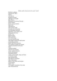 Study Guide for Exam 1 - Quantum Chemistry | CEM 483
