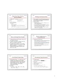 The Cast Operation, Additional C++ Operators | CPE 112