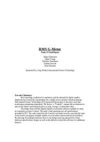Final Report: RMS G_Meter - Senior Design | ECE 480