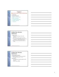 Statement-Level Control Structures - Lecture Slides | CS 4850 - Docsity