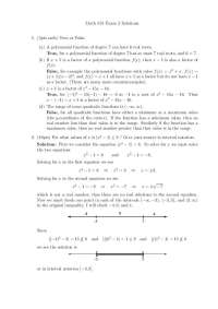 Past Exam 2 with Answers - College Algebra | MATH 111