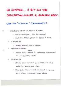 Handwritten Notes on Conceptual Issues in Quantum Mechanics | PHY 215