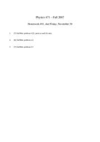 Homework 11 with 3 Practice Problems on Quantum Physics I | PHY 471