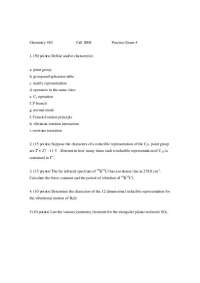 Practice Exam 4 - Quantum Chemistry | CEM 483