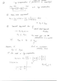 Lag Compensation - Control Systems - Handout Notes | ME 451