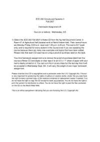 Homework Assignment 1 on Circuits and Systems II | ECE 202