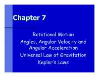 Rotational Motion Angles, Angular Velocity and Angular Acceleration ...