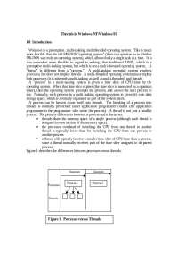 Threads in Windows NT and Windows - Lecture Notes | CS 570